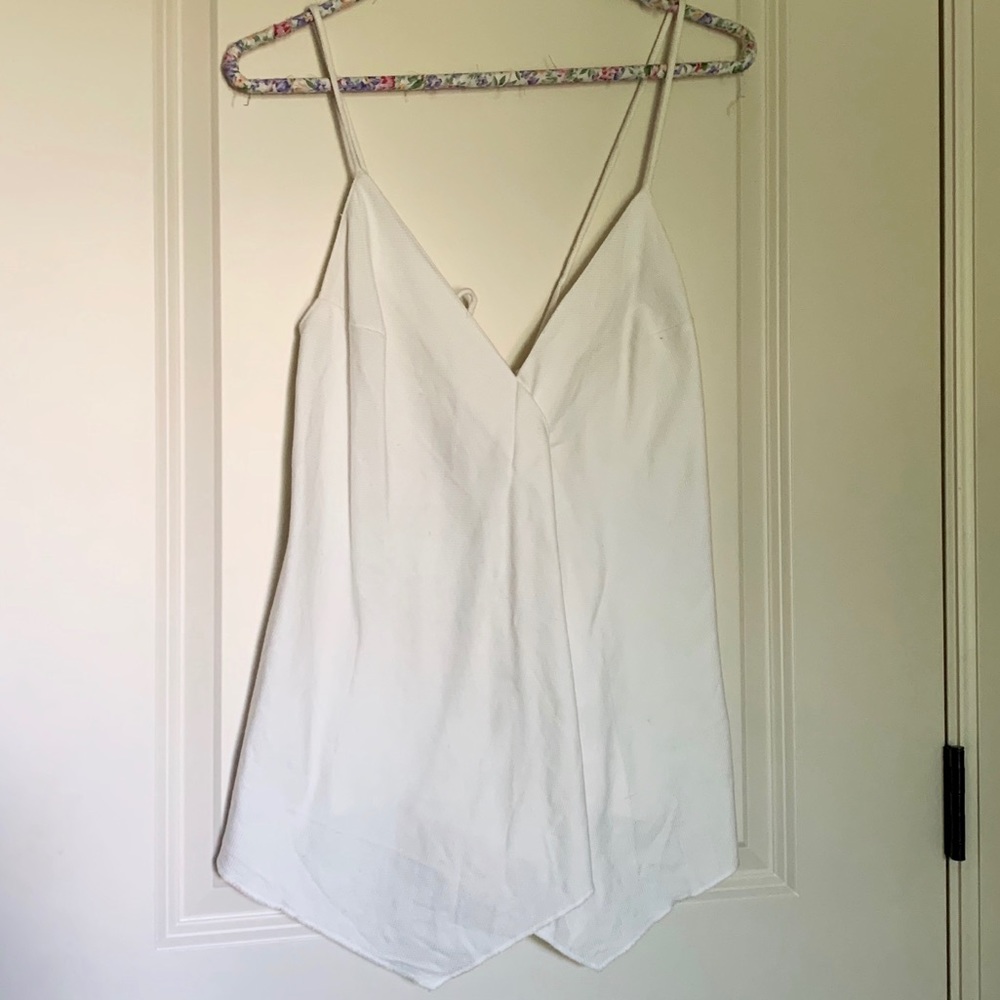 Babaton Crepe White Blouse